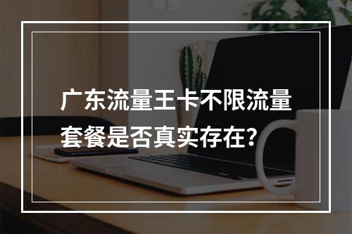 广东流量王卡不限流量套餐是否真实存在？