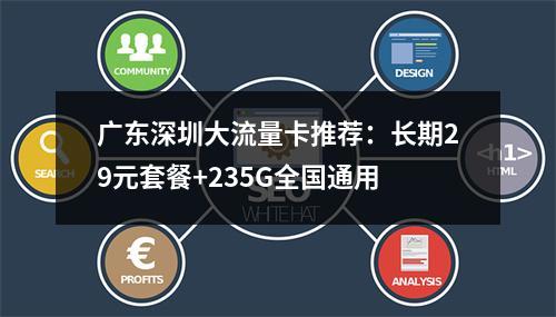 广东深圳大流量卡推荐：长期29元套餐+235G全国通用