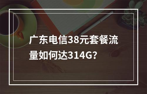 广东电信38元套餐流量如何达314G？