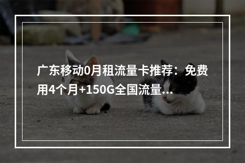 广东移动0月租流量卡推荐：免费用4个月+150G全国流量套餐