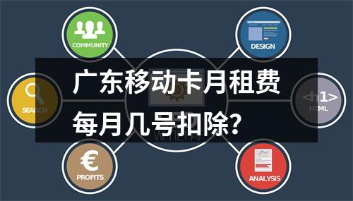 广东移动卡月租费每月几号扣除？