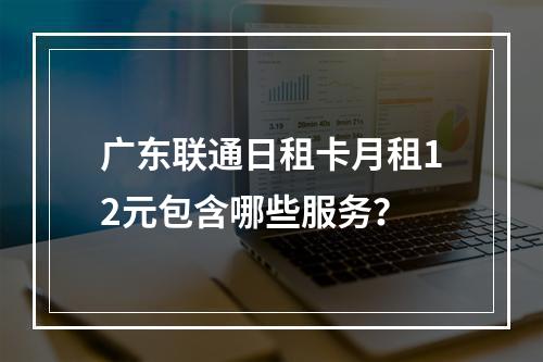 广东联通日租卡月租12元包含哪些服务？