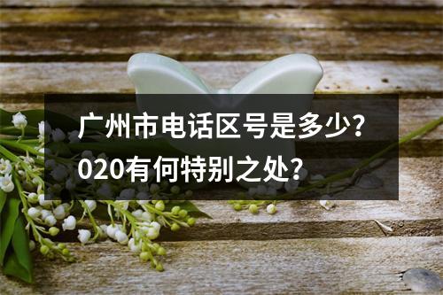 广州市电话区号是多少？020有何特别之处？