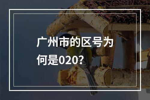 广州市的区号为何是020？