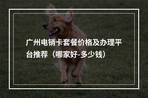 广州电销卡套餐价格及办理平台推荐（哪家好-多少钱）