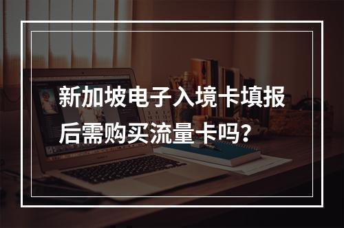 新加坡电子入境卡填报后需购买流量卡吗？
