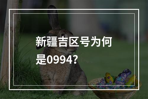新疆吉区号为何是0994？