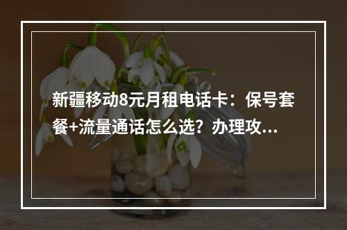 新疆移动8元月租电话卡：保号套餐+流量通话怎么选？办理攻略