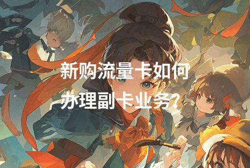 新购流量卡如何办理副卡业务？