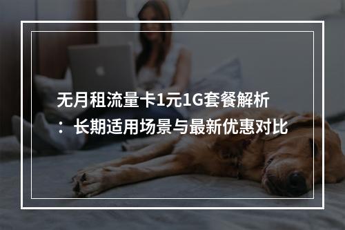 无月租流量卡1元1G套餐解析：长期适用场景与最新优惠对比