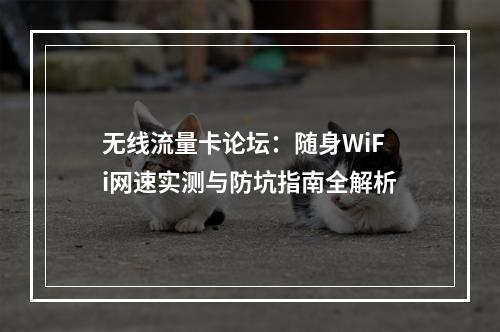 无线流量卡论坛：随身WiFi网速实测与防坑指南全解析