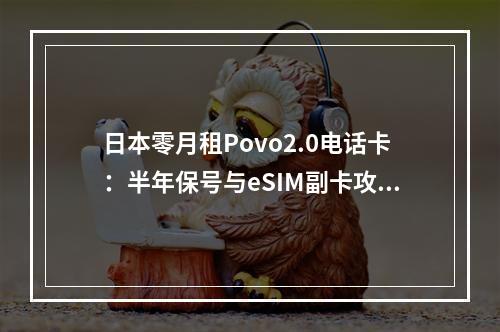 日本零月租Povo2.0电话卡：半年保号与eSIM副卡攻略