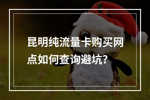 昆明纯流量卡购买网点如何查询避坑？
