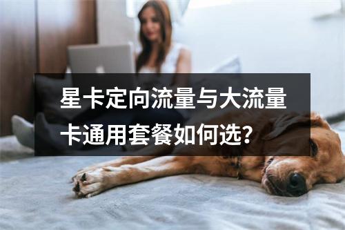 星卡定向流量与大流量卡通用套餐如何选？
