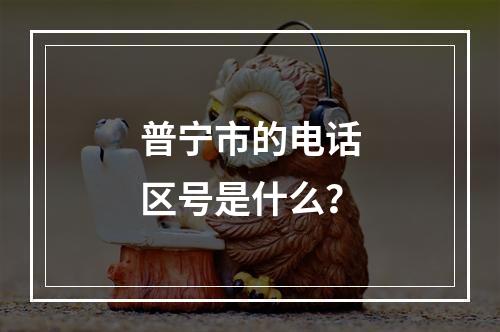普宁市的电话区号是什么？