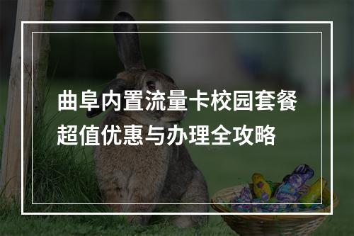 曲阜内置流量卡校园套餐超值优惠与办理全攻略