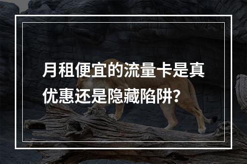 月租便宜的流量卡是真优惠还是隐藏陷阱？