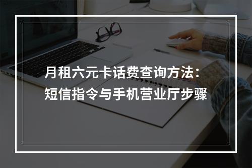 月租六元卡话费查询方法：短信指令与手机营业厅步骤