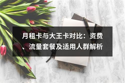 月租卡与大王卡对比：资费、流量套餐及适用人群解析