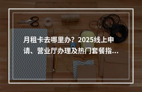 月租卡去哪里办？2025线上申请、营业厅办理及热门套餐指南
