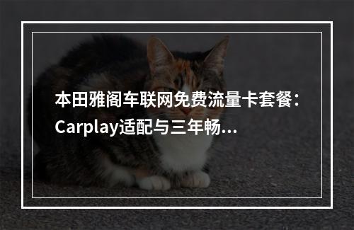 本田雅阁车联网免费流量卡套餐：Carplay适配与三年畅享