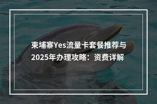 柬埔寨Yes流量卡套餐推荐与2025年办理攻略：资费详解