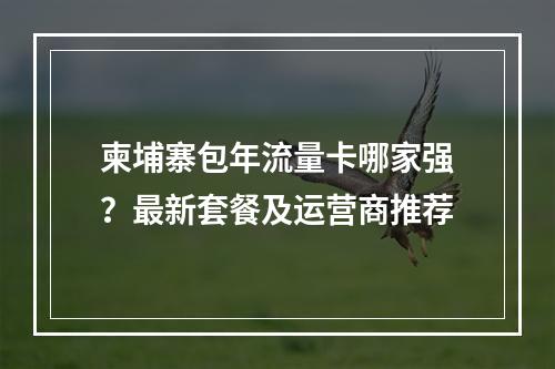 柬埔寨包年流量卡哪家强？最新套餐及运营商推荐
