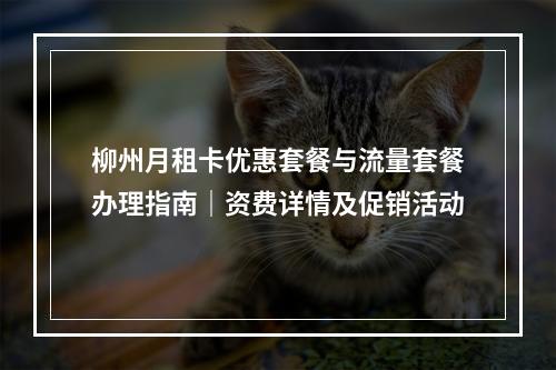 柳州月租卡优惠套餐与流量套餐办理指南｜资费详情及促销活动