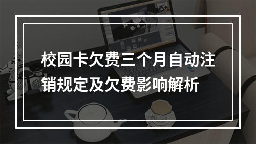 校园卡欠费三个月自动注销规定及欠费影响解析