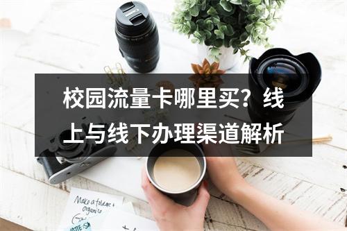 校园流量卡哪里买？线上与线下办理渠道解析