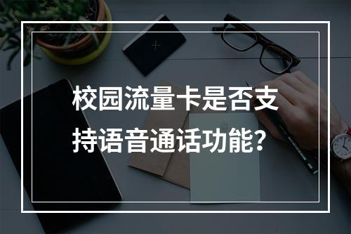 校园流量卡是否支持语音通话功能？