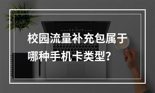 校园流量补充包属于哪种手机卡类型？