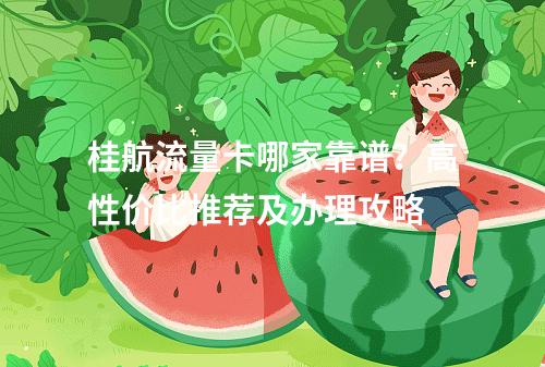 桂航流量卡哪家靠谱？高性价比推荐及办理攻略