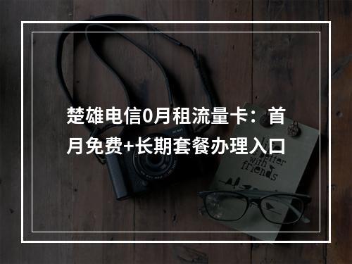 楚雄电信0月租流量卡：首月免费+长期套餐办理入口