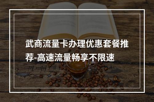 武商流量卡办理优惠套餐推荐-高速流量畅享不限速