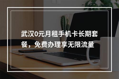 武汉0元月租手机卡长期套餐，免费办理享无限流量