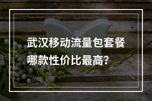 武汉移动流量包套餐哪款性价比最高？