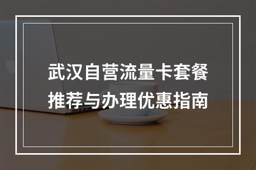 武汉自营流量卡套餐推荐与办理优惠指南
