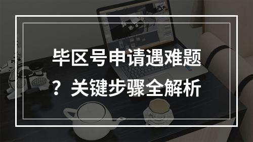 毕区号申请遇难题？关键步骤全解析