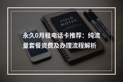 永久0月租电话卡推荐：纯流量套餐资费及办理流程解析