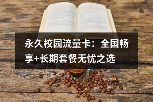 永久校园流量卡：全国畅享+长期套餐无忧之选
