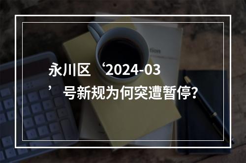永川区‘2024-03’号新规为何突遭暂停？