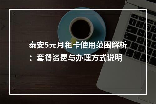 泰安5元月租卡使用范围解析：套餐资费与办理方式说明