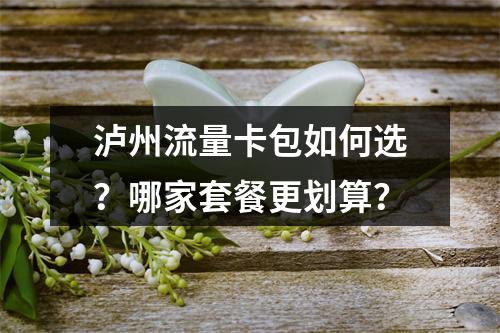 泸州流量卡包如何选？哪家套餐更划算？