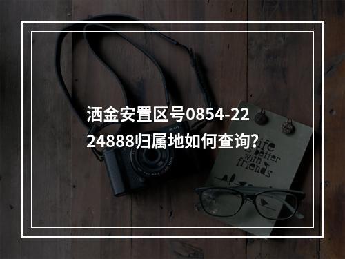洒金安置区号0854-2224888归属地如何查询？