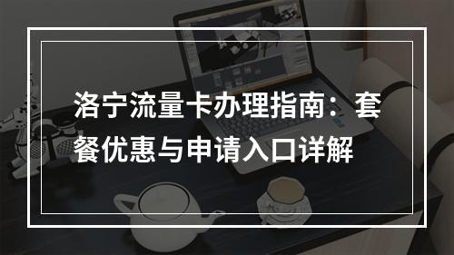 洛宁流量卡办理指南：套餐优惠与申请入口详解