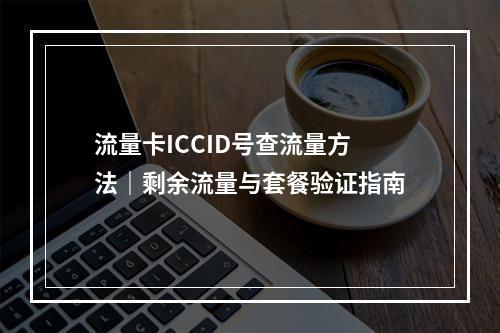 流量卡ICCID号查流量方法｜剩余流量与套餐验证指南