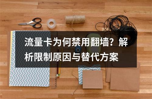 流量卡为何禁用翻墙？解析限制原因与替代方案