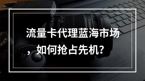 流量卡代理蓝海市场，如何抢占先机？