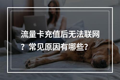 流量卡充值后无法联网？常见原因有哪些？